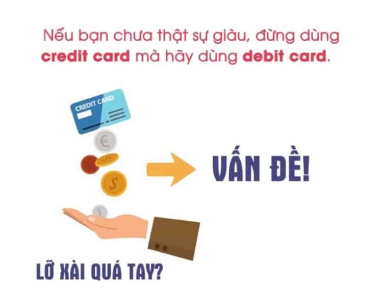 tiết kiệm tiền không nên dùng credit card